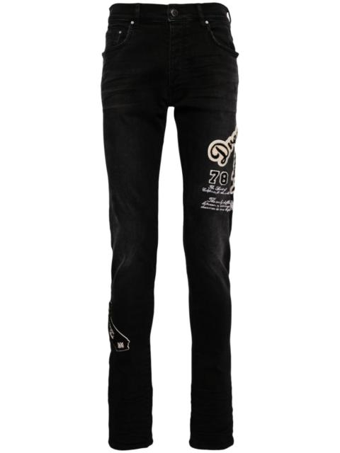 mid-rise skinny jeans