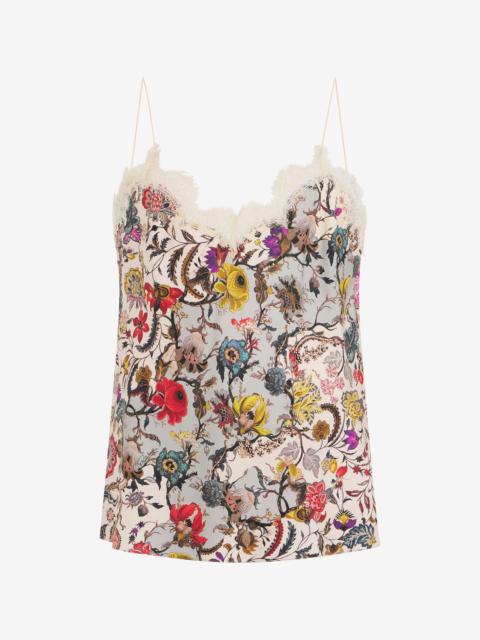 Top with Florentine Flowers print