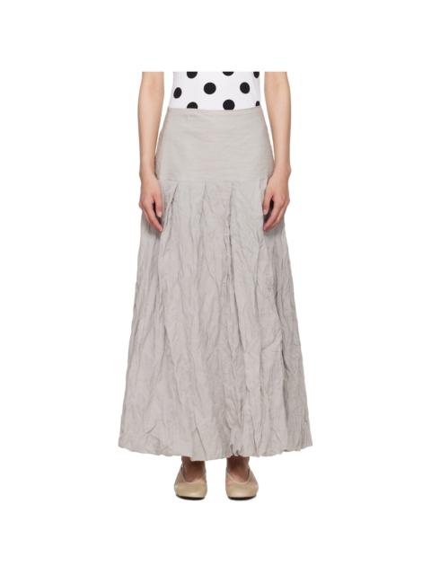 Gray Sluto Maxi Skirt