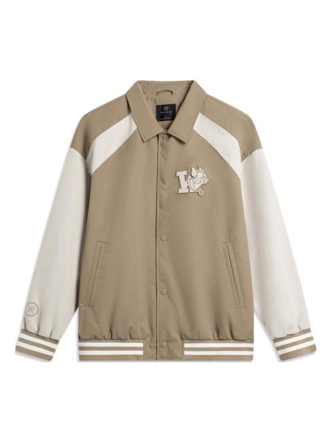 Li-Ning Way Of Wade Logo Woven Coach Jacket 'Light Brown Beige' AFDT869-2