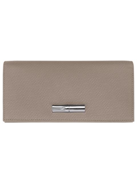 Le Roseau Long continental wallet Clay - Leather