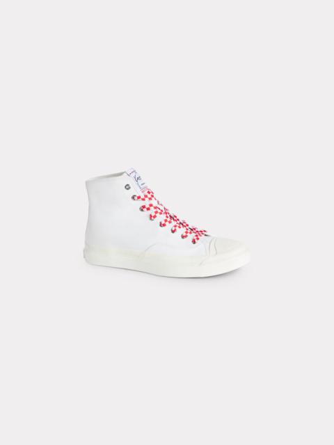 'KENZO Hoshi' high top sneakers in cotton canvas