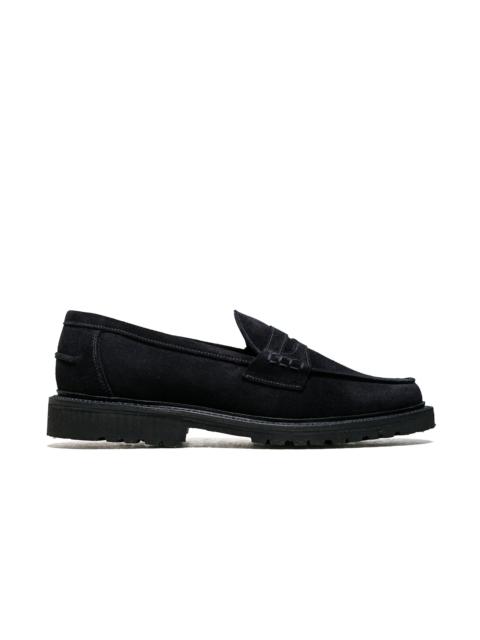 Sanders Peaceful Beef Roll Loafer Black Suede