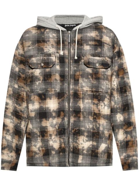 check-pattern shirt jacket