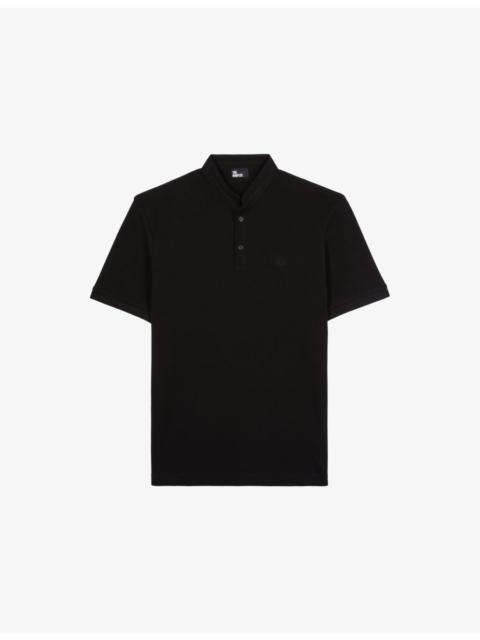 Logo-embroidered short-sleeve cotton-pique polo shirt