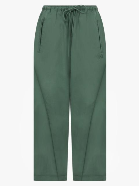 LOOSE FIT CROPPED DRAWSTRING PANT | GREEN