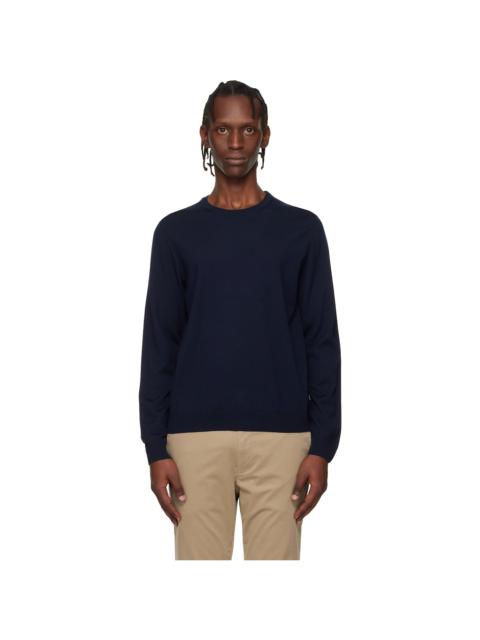 Navy Slim-Fit Merino-Wool Sweater