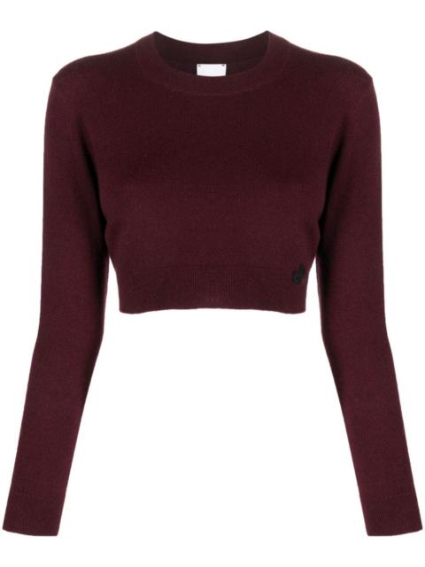 merino-blend cropped jumper