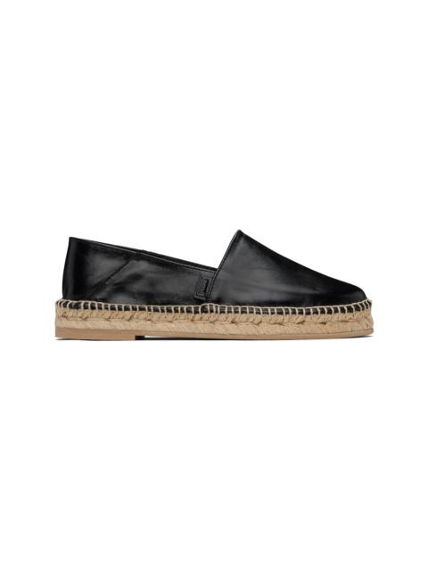 Black 'AMI Leather' Espadrilles