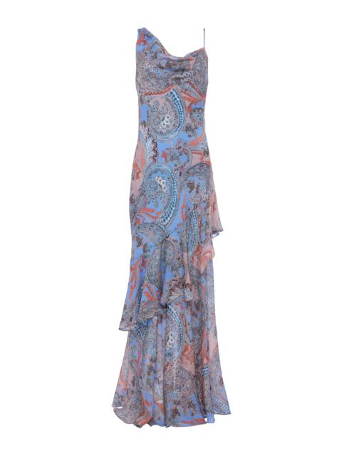 Viola Silk Cowl-Neck Gown