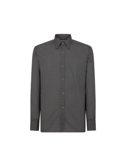 MICRO POIS VOILE FLUID FIT SHIRT