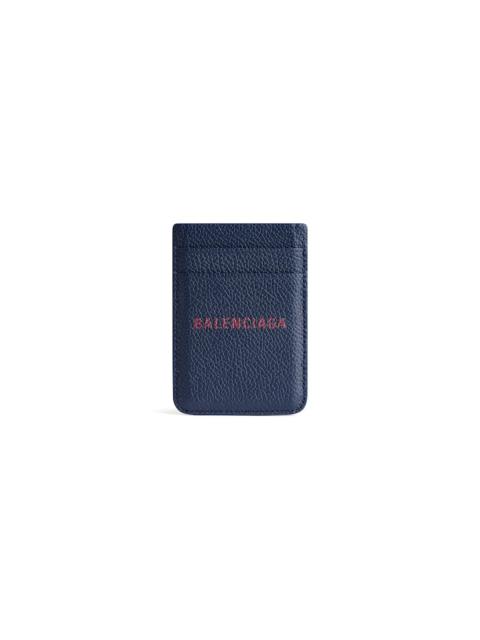 Men's Cash Magnet Card Holder  in Navy/burgundy