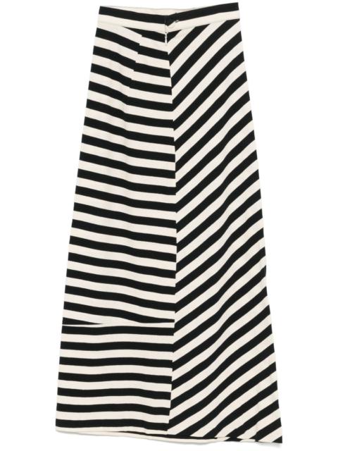 striped maxi skirt