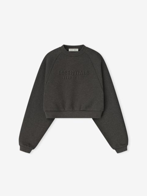 Womens Embossed 90s Raglan Crewneck Sweatshirt