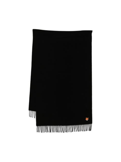 logo-embroidered scarf