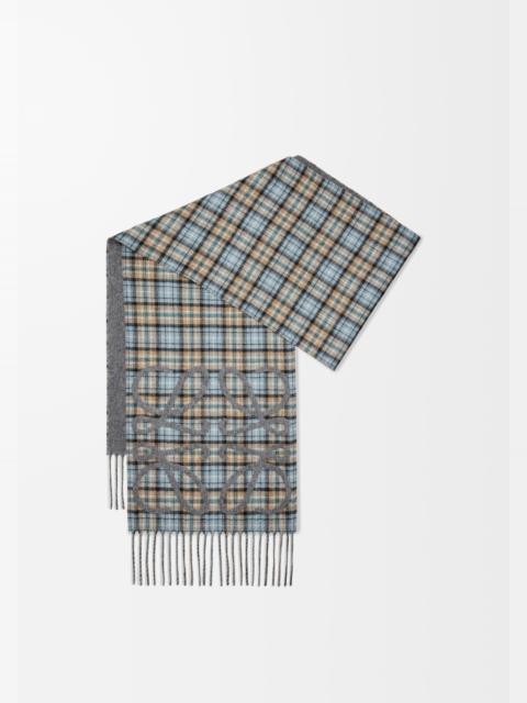 Anagram scarf in silk and cashmere