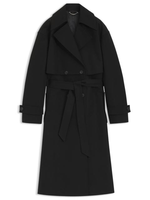BELTED TRENCH COAT IN STRETCH COTTON