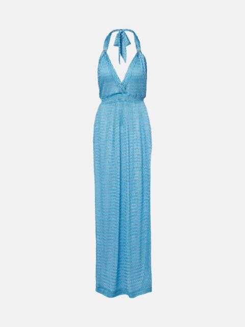 Mariah lamé maxi dress