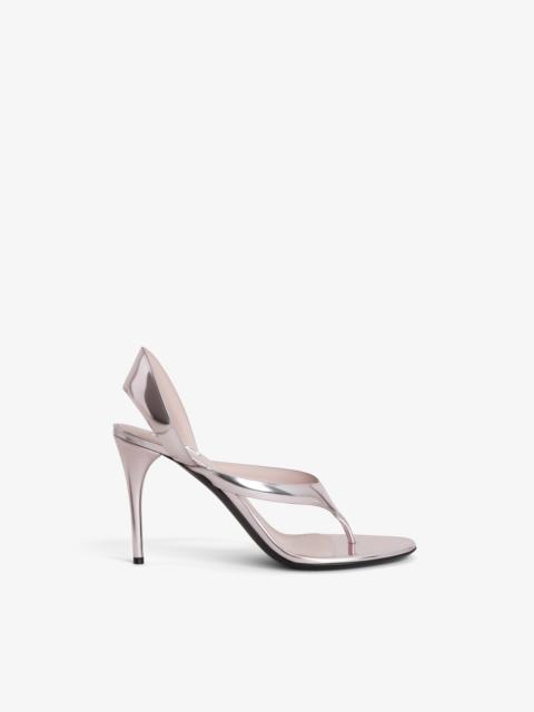 INFRADITO SANDALS IN LAMINATED LEATHER