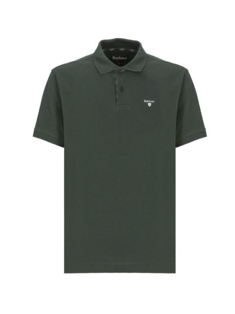 embroidered-logo polo shirt