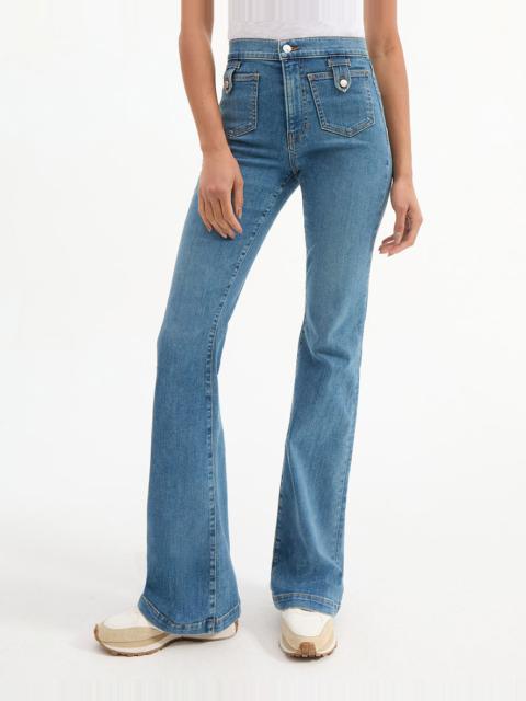 BEVERLY HIGH RISE SKINNY FLARE JEAN