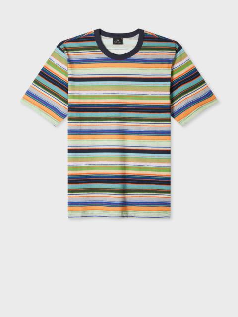Multicolour Stripe Cotton T-Shirt