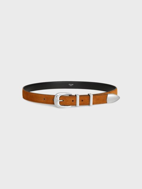 MEDIUM 25MM WESTERN BELT IN Suede Calfskin