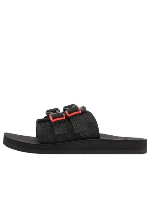 (WMNS) THE NORTH FACE Trekking Base Camp Strap Slides 'Black Red' 819W-IH7
