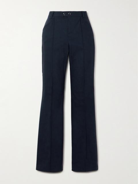 Sevina Cotton-blend Straight-leg Pants