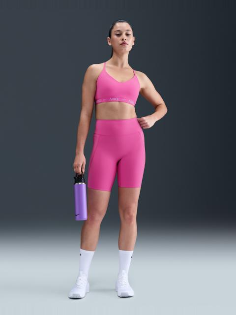 Nike Universa Women's Medium-Support High-Waisted 8" Biker Shorts with Pockets