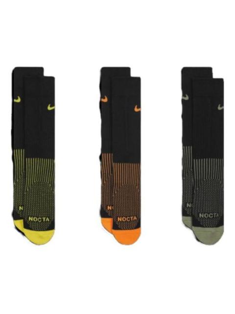 Nike x NOCTA Drake Dri-Fit Logo 3 Pack Socks 'Multi Black' DD9240-909
