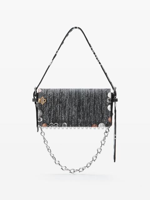 Black Ricco Rogue Slim Flap Bag