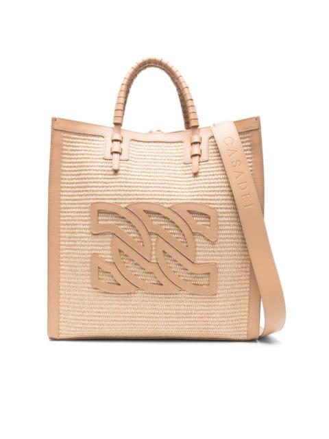 Beaurivage raffia tote bag