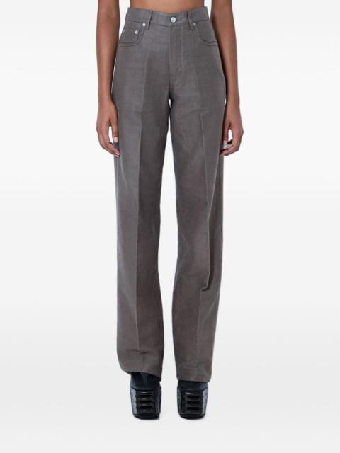 straight-leg five-pocket trousers