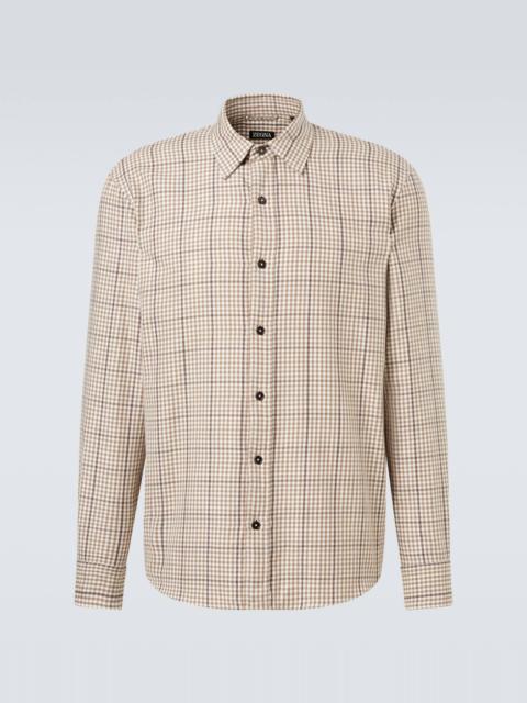 Checked cotton shirt