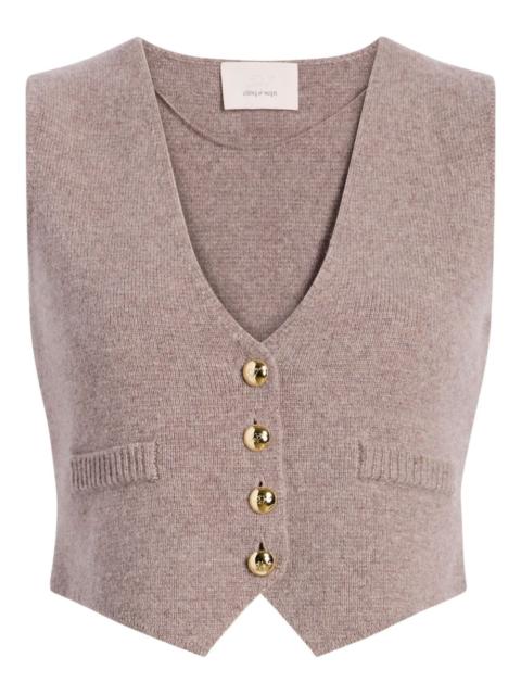 Mykah cashmere buttoned gilet