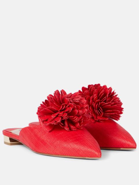 Couturier appliqué mules