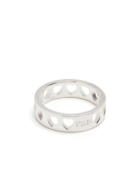 Heartless Band sterling-silver ring