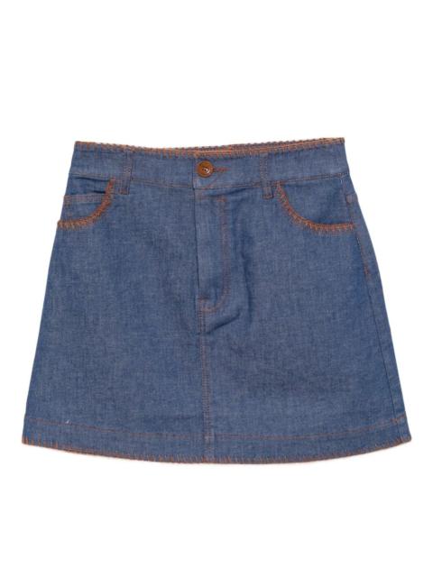 Ascension denim miniskirt
