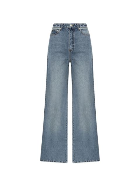 flared denim jeans