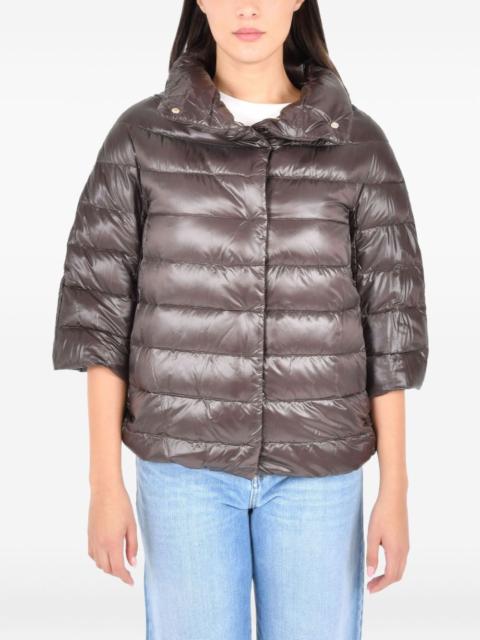 Aminta funnel-neck jacket