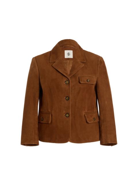 Goatskin Suede Jacket brown