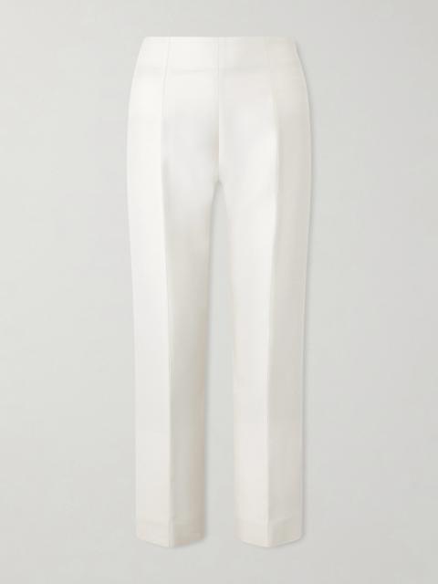 Wool And Silk-blend Straight-leg Pants