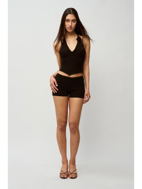 RIB KNIT HOT SHORT