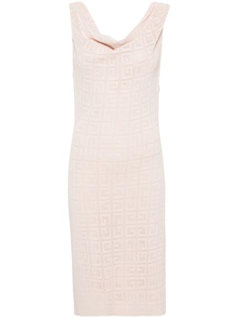 4G-patterned midi dress