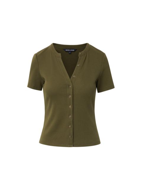 DILIA BUTTON-DOWN T-SHIRT