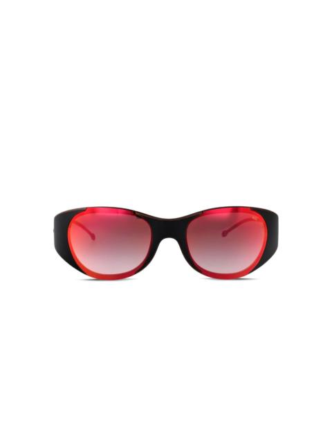 tinted oval sunglasses