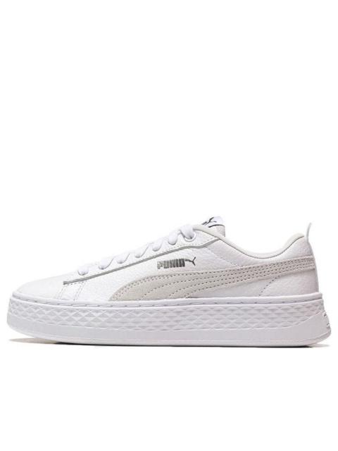 (WMNS) PUMA Smash Platform Low 'White' 366487-06