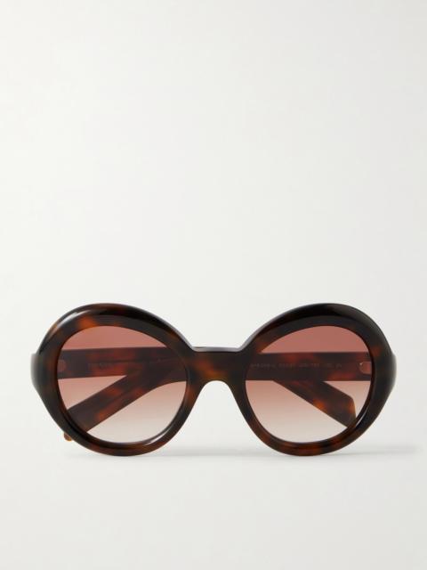 Round-frame Acetate Sunglasses