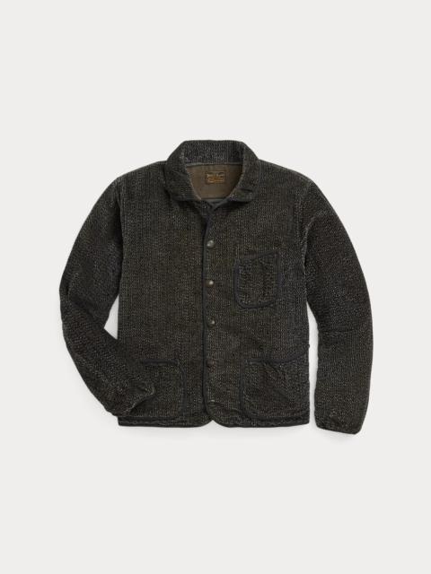 Tweed-Print Corduroy Jacket